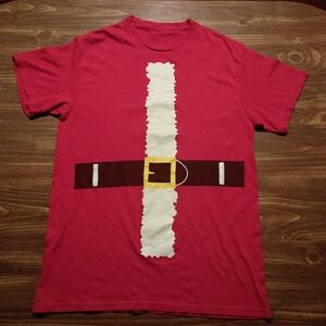 SANTA SHIRT - Medium // Christmas t-shirt xmas costume cosplay tee